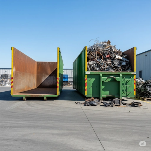 Konteinerid värviliste ja mustade metallijäätmete jaoks